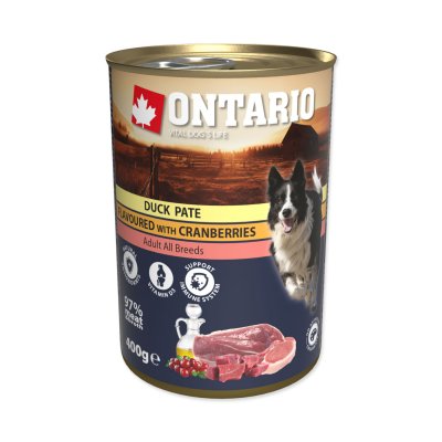 Ontario Konzerva kachní paté s brusinkami 400 g