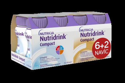 Nutridrink Compact 6+2 (neutral-káva) 8x125ml