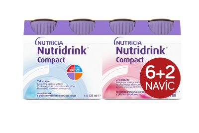 Nutridrink Compact 6+2 (neutral-jahoda) 8x125ml