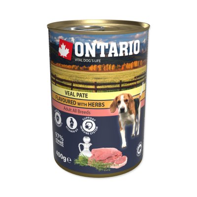 Ontario Telecí paté s bylinkami konzerva 400 g