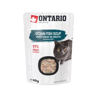Ontario Cat Soup Ocean Fish with vegetables 40 g