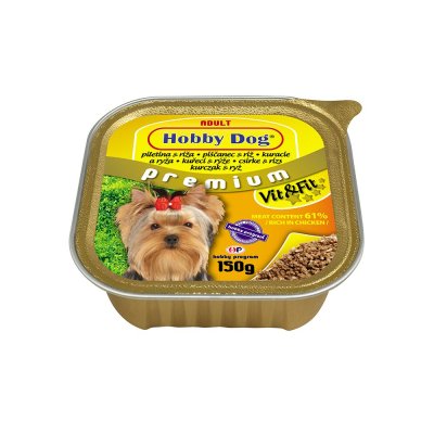 Hobby Dog Kuřecí a rýže konzerva 150 g