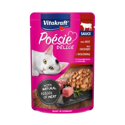 Vitakraft Cat Poésie DéliSauce hovězí 85 g