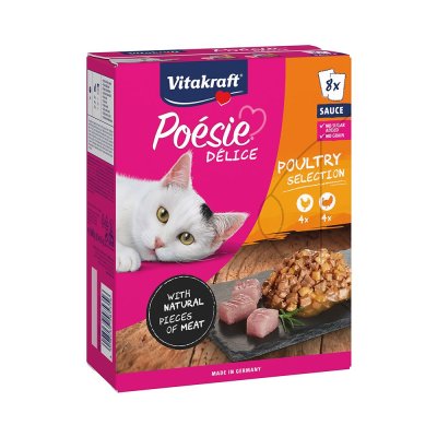 Vitakraft Poésie Délice drůbeží výběr 8x85 g