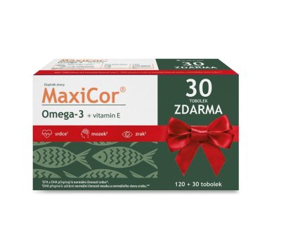 MaxiCor Omega-3 tbl.120+30 dárkové balení 2023