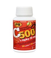 JML Vitamin C 500 mg postupně uvolňující s šípky 120 tablet