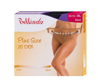 Bellinda Plus Size 20 DEN vel. XL punčochové kalhoty černé