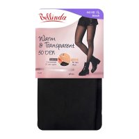 Bellinda Warm&Transparent 50 DEN vel. L punčochové kalhoty černé