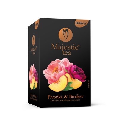 Biogena Majestic Tea Broskev & Pivoňka porcovaný čaj 20x2,5 g
