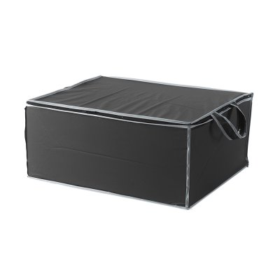 Compactor Textilní úložný box na 2 peřiny 55 x 45 x 25 cm – černý