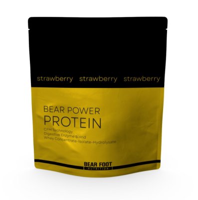 BEAR FOOT NUTRITION Power Protein jahoda 1000 g