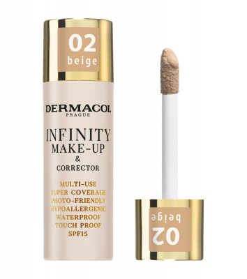 Dermacol Infinity make-up&korektor č.02 beige 20 g