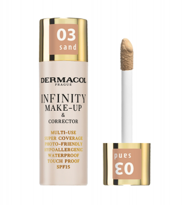 Dermacol Infinity make-up&korektor č.03 sand 20 g