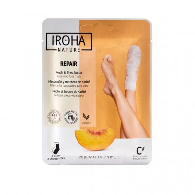 Iroha nature Regenerační maska na nohy Broskev 1 pár Iroha nature Regenerační maska na nohy Broskev 1 pár