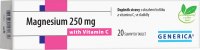 Generica Magnesium 250 mg s vitaminem C 20 šumivých tablet