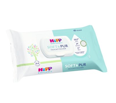 HIPP Babysanft Čistící vlhčené ubrousky Soft & Pur 48 ks