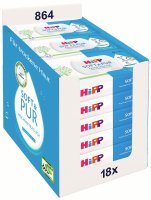 HiPP Babysanft vlhčené ubrousky Soft&Pur + víčko 18x48ks 18 x 48 ks
