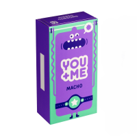 You Me Macho kondomy se stimulujícími vroubky 12 ks
