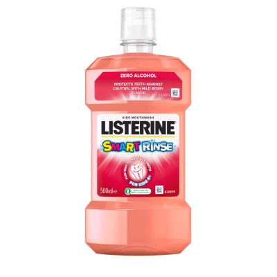 Listerine Smart Rinse Berry ústní voda 500 ml