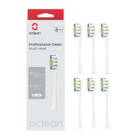 Oclean náhradní hlavice Professional Clean, P1C1 W06 bílé 6 ks