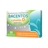 BACENTOS + vitamín D orální probiotikum tbl.20