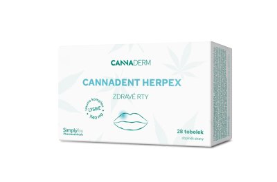 Cannaderm Cannadent HerpEX zdravé rty 28 tobolek