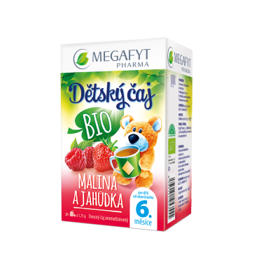 Megafyt BIO Dětský čaj malina a jahůdka 20x1,75 g