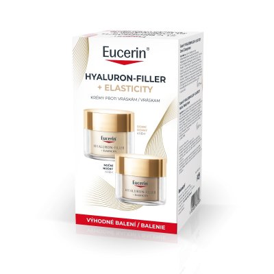 Eucerin Hyaluron-Filler + Elasticity denní + noční krém 2x50 ml