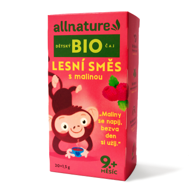 Allnature BIO Lesní směs s malinou dětský čaj 20x1,5 g