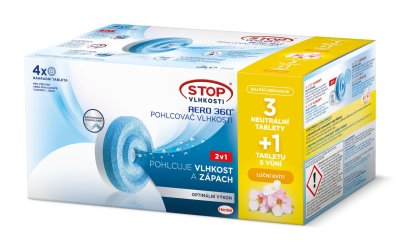 Ceresit STOP VLHKOSTI Aero 360° náhradní tablety 4x450 g luční kvítí