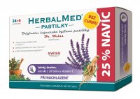 Dr. Weiss HerbalMed pastilky bez cukru šalvěj + ženšen + C 24+6 pastilek