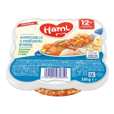 Hami Zeleninové ratatouille s mořskou rybou 230 g