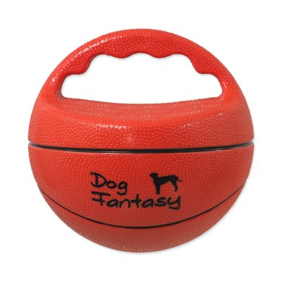 Dog Fantasy Hračka Ball míč s rukojetí pískací 15 cm