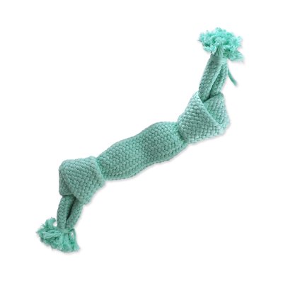 Dog Fantasy Hračka uzel pískací modrý 2 knoty 35 cm