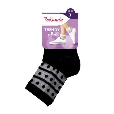 Bellinda TRENDY COTTON vel. 35/38 dámské ponožky 1 pár černé