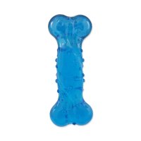 Dog Fantasy Hračka STRONG kost s vůní slaniny modrá 15 cm