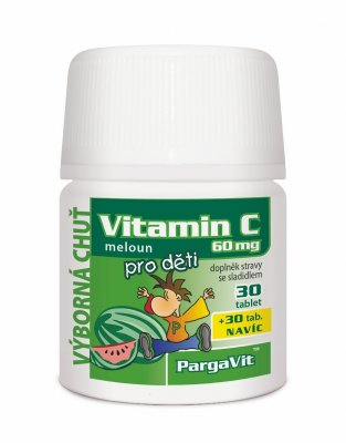 Pargavit Vitamin C pro děti meloun 60 tablet