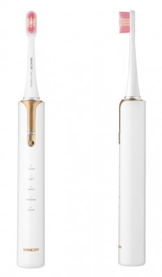 SENCOR SOC 4103GD sonický zubní kartáček bílý/zlatý