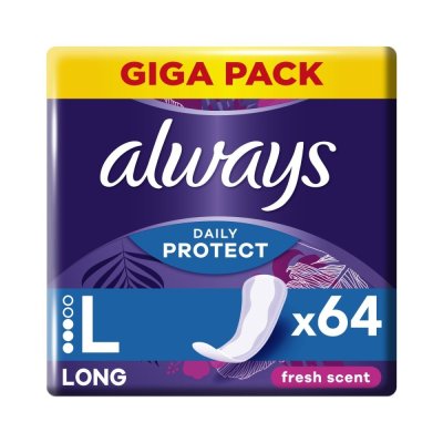 Always Daily Protect Long Fresh Scent intimky 64 ks