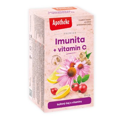 APOTHEKE Premier Imunita + vitamin C čaj 20 x 2 g
