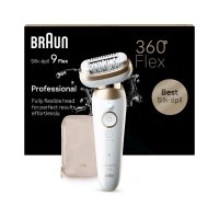 Braun Silk·épil 9 Flex, Epilátor 9-011 3D, Bílý/Zlatý