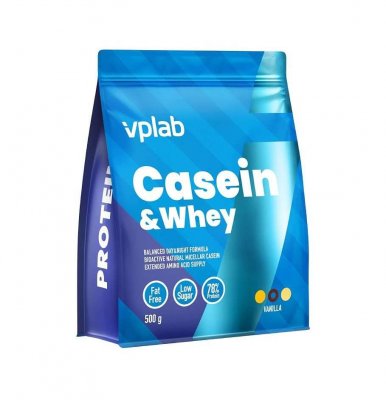 VPLAB Casein & Whey vanilka 500 g