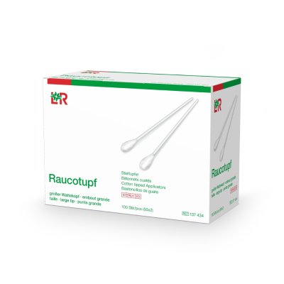 Raucotupf Vatové tyčinky plastové sterilní 100 ks