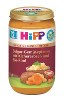 HiPP BIO "Malý Gurmán" Bulgur se zeleninou a cizrnou a hovězím masem 250 g