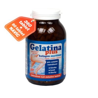 Gelatina Plus kolagenní výživa 450 tablet
