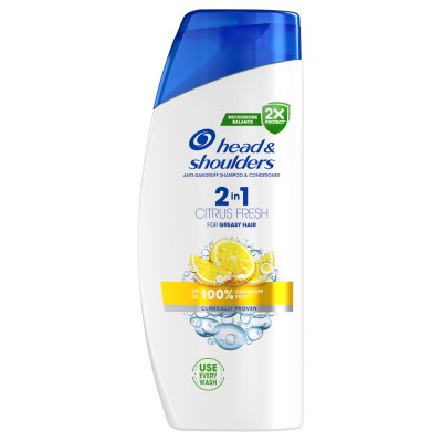 Head&Shoulders Fresh Citrus 2v1 šampon a kondicionér proti lupům 625 ml