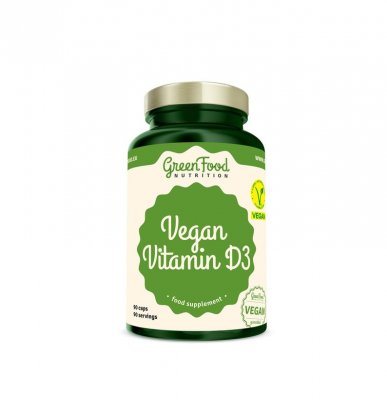 GreenFood Nutrition Vegan Vitamin D3 90 kapslí