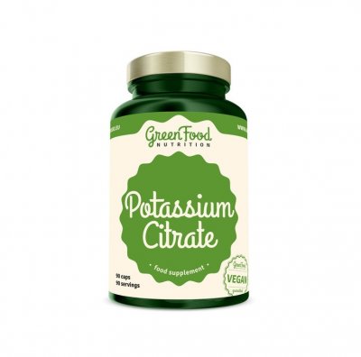 GreenFood Nutrition Potassium Citrate 90 kapslí