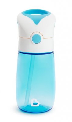 Munchkin Flip & Go™ Hrneček s brčkem 18m+ 355 ml modrý