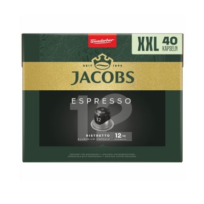 Jacobs Espresso Ristretto 12 XXL kapsle 40 ks